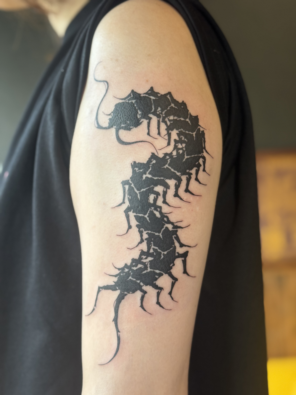 大ムカデタトゥー（腕）