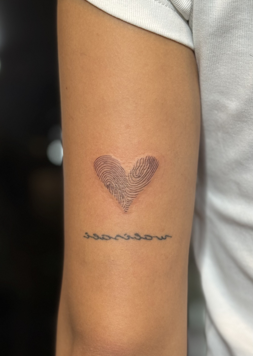 指紋ドッキング　ハート