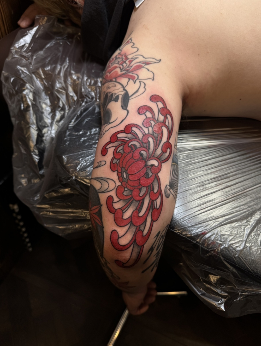 菊のタトゥー